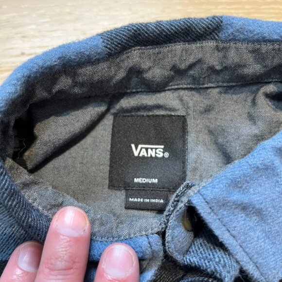 Kids Blue Plaid Button-up - Picture 2 of 2